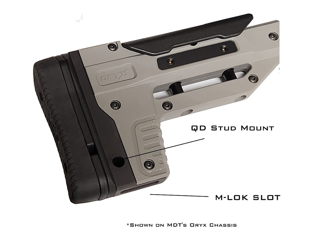MDT Chassis Oryx Rear Replacement Buttstock Weight Rifle Stock w/ QD Sling Cup