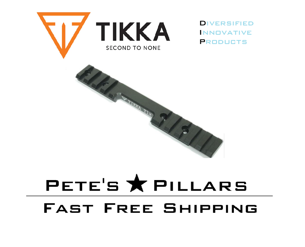 DIP DiProducts Sako Tikka T1X Scope Rail Base Mount Aluminum TIK17001