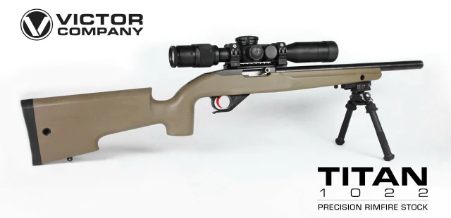 Victor Company TITAN22 Ruger 10/22 Precision Rimfire Stock Kidd Volquartsen FDE