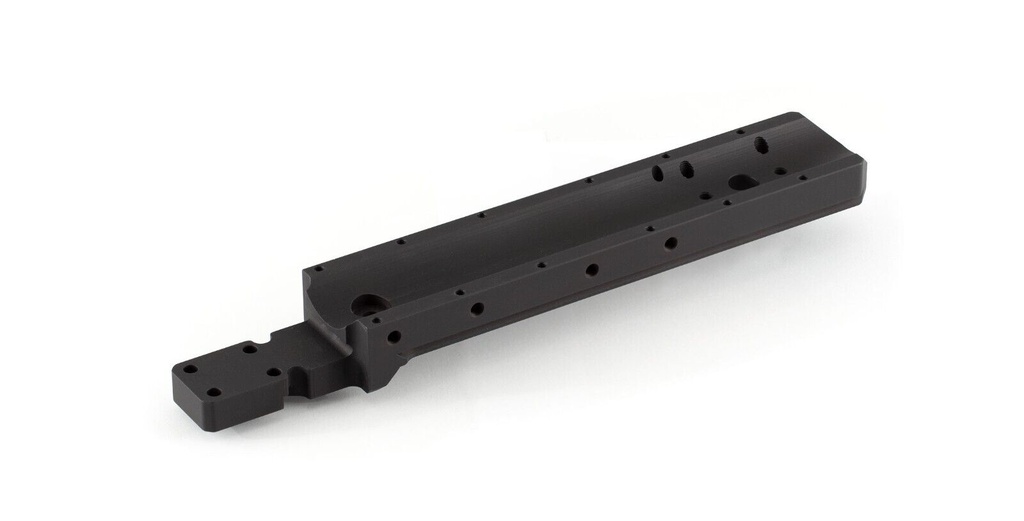 KRG ARCA Chassis Stock Spigot XL Bipod Optic Mount Black Aluminum