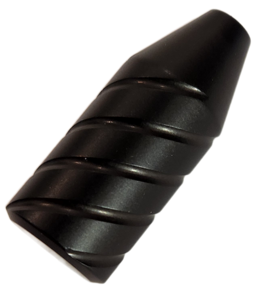 Pillar CZ 455 457 Slim Spiral Smooth Bolt Knob Billet Aluminum Black PP4TS