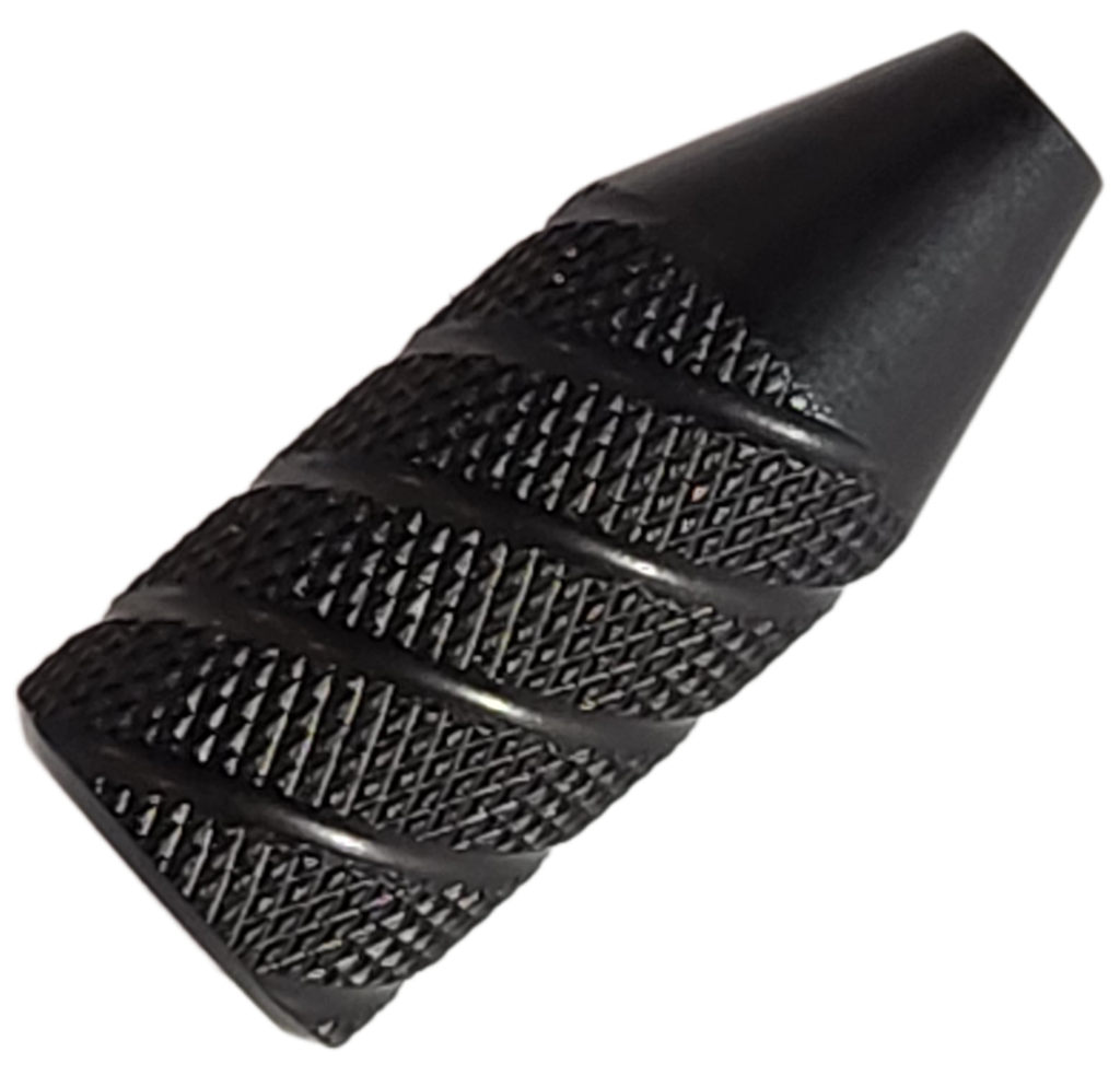 Pillar CZ 455 457 Slim Spiral Knurled Bolt Knob Billet Aluminum Black PP4TK