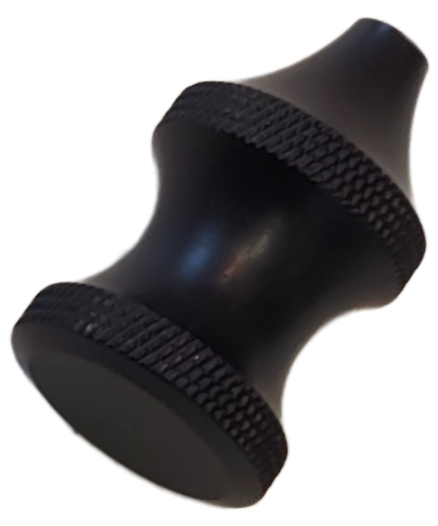 Pillar CZ 455 457 Knurled Finger Groove XL Bolt Knob Billet Aluminum Black PPFGL