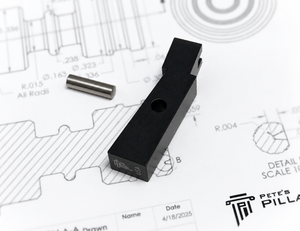 Pillar CZ 457 Aluminum Mag Well Spacer Block & Pin #12 #13 Combo