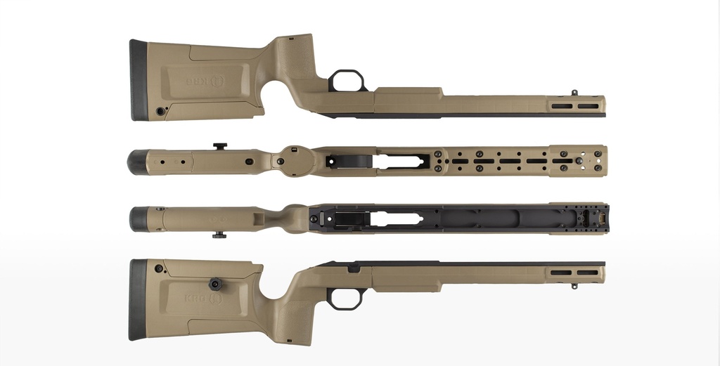 KRG Bravo Rimfire CZ 457 Adjustable Chassis Stock Black BRV-CZ7-BLK