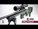 KRG X-Ray Remington 700 SA Chassis RH Stock Gen 4 Black