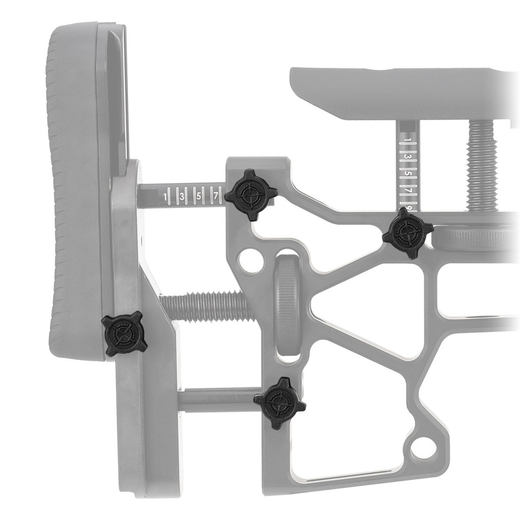 MDT Accessories Replacement Kit Set Screw/Wheel Knob Buttstock 105258-BLK