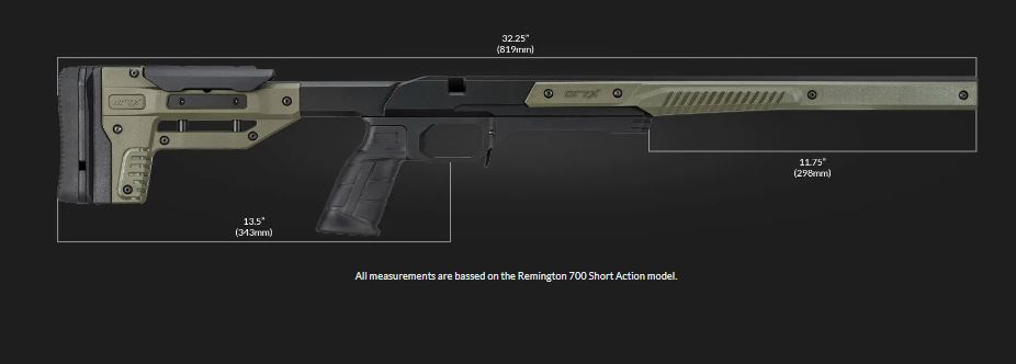 MDT Oryx Chassis Sportsman Remington 700 SA 106018-ODG