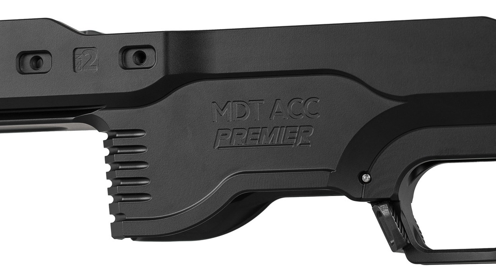 MDT Chassis ACC Premier Gen2 Rifle Stock Black Tall Barricade Stop Side