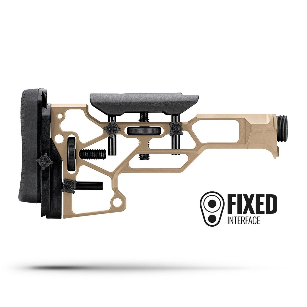 MDT Chassis Buttstock Skeleton Rifle Stock SRS Fixed 102669-FDE