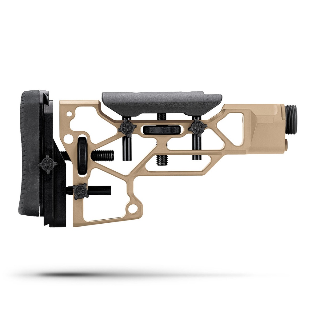 MDT Chassis Buttstock Skeleton Rifle Stock Fixed SRS Short 103440-FDE