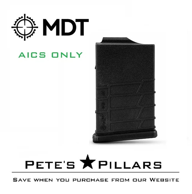MDT Polymer AICS 10 RD Magazine Bolt Action Rifles 308 Win Chassis SA Black 104447-BLK