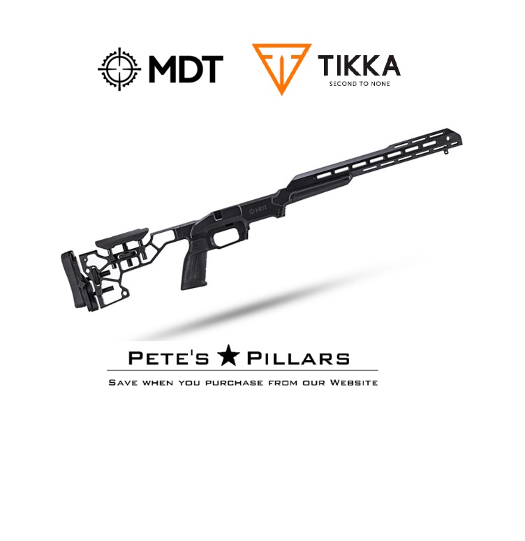 MDT Chassis ESS System Tikka T3 T3X LA Black 104623-BLK