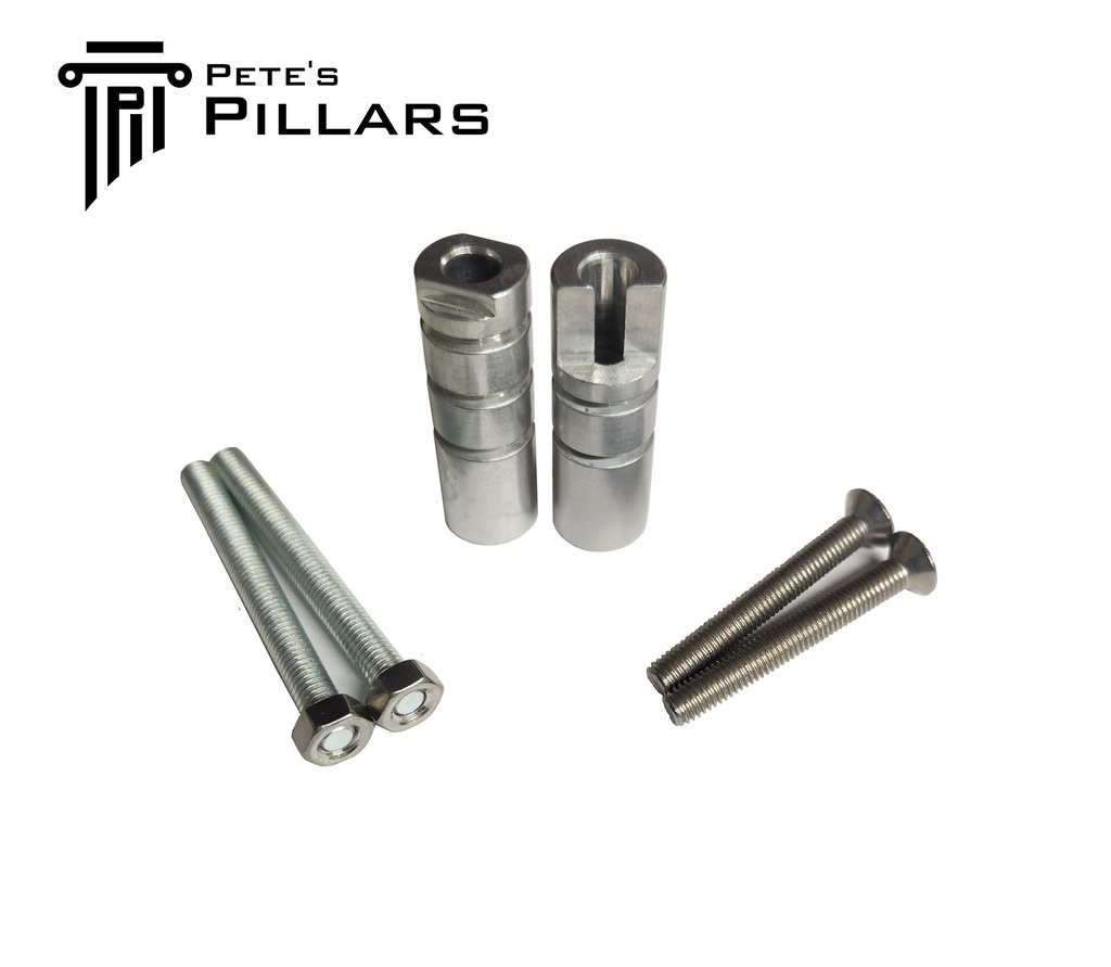 CZ 457 Profiled Pillar Kit DIY Stock Bedding with STAINLESS STEEL Action Screws PPCD-45SB