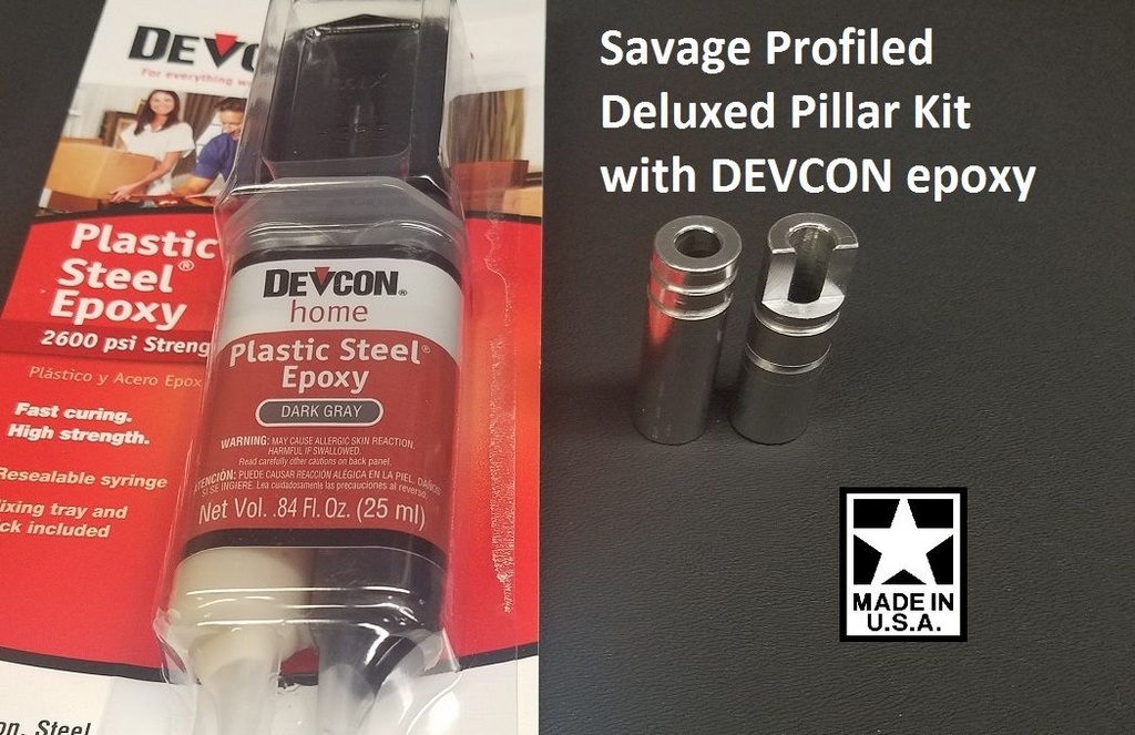 Savage 10/110, 11/111, 12 DELUXE Profiled Pillar Bedding DIY Kit with DEVCON