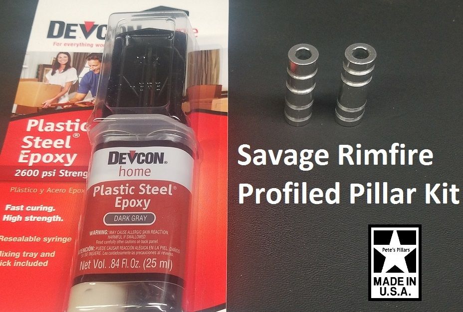Savage 93, MkII, Mark 2, Mk2 DELUXE Profiled Pillar Stock Bedding Kit with DEVCON 