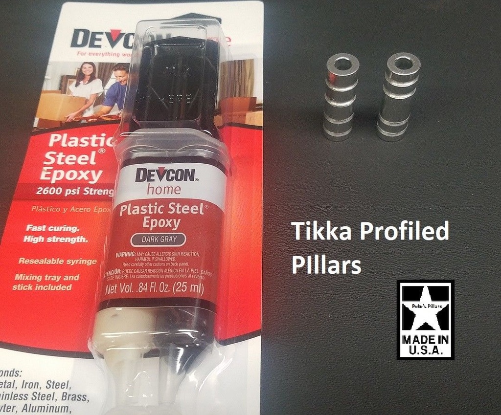 Tikka DELUXE Profiled Pillar Stock Pillar Bedding with DEVCON 
