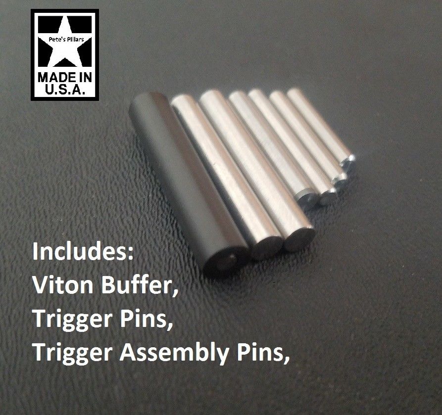 Ruger 10/22 ULTRA Cross/Drift Pin Kit, Stainless Steel and Viton Bolt Buffer 