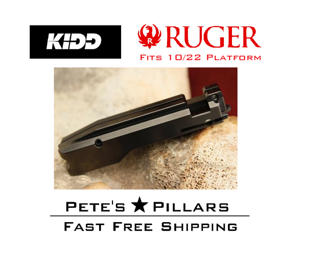 KIDD Ruger 10/22 CNC Bolt Assembly 22LR Charger Takedown 1022 Matte Black