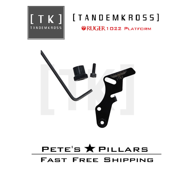 TandemKross Ruger 10/22 Bolt Keeper Extended Bolt Lock for Ruger 10/22 TK18N0421BLK1