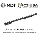 MDT Picatinny Rail CZ 457 Scope Base 20 MOA Dovetail Adapter Clamp On 104488-BLK