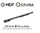 MDT Picatinny Rail CZ 457 Scope Base 20 MOA Dovetail Adapter Clamp On 104488-BLK