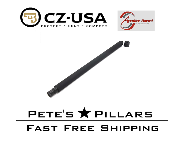 Acculite 18.5" CZ 455/457 Barrel Threaded  .920 1/2-28 22LR 1:16 w/ Protector 18.5TCZNF-BM