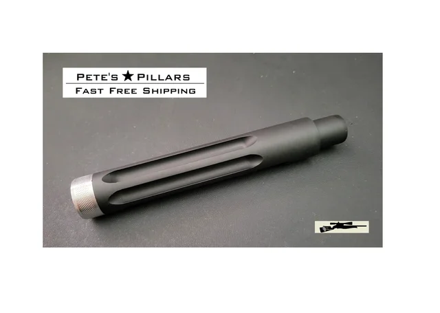Beyer Barrel Ruger 10/22 Charger 6" Fluted Aluminum Sleeved Black 1/2-28