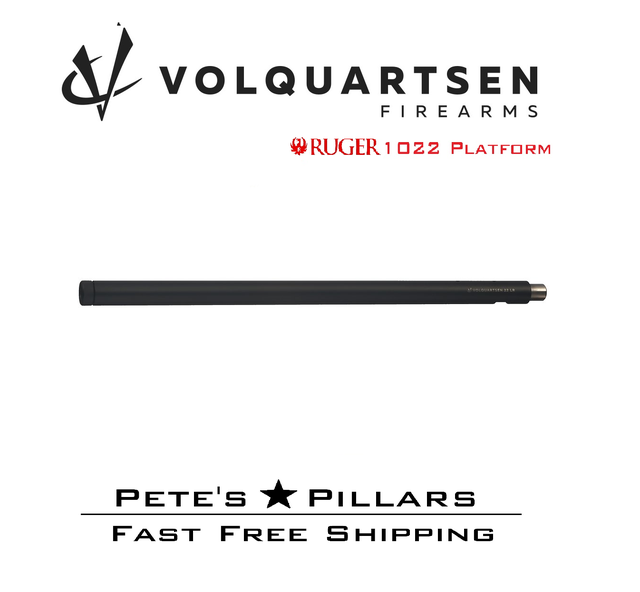 Volquartsen Ruger 10/22 Stainless Match Barrel 18.5" 22LR 1/2-28 BBL VC10NC-B-28