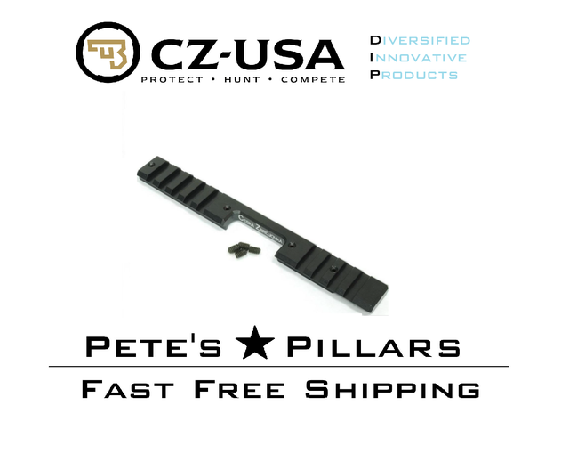 DIP DiProducts CZ 457 Dovetail to Picatinny Scope Rail Base Mount 25 MOA CZ 19079