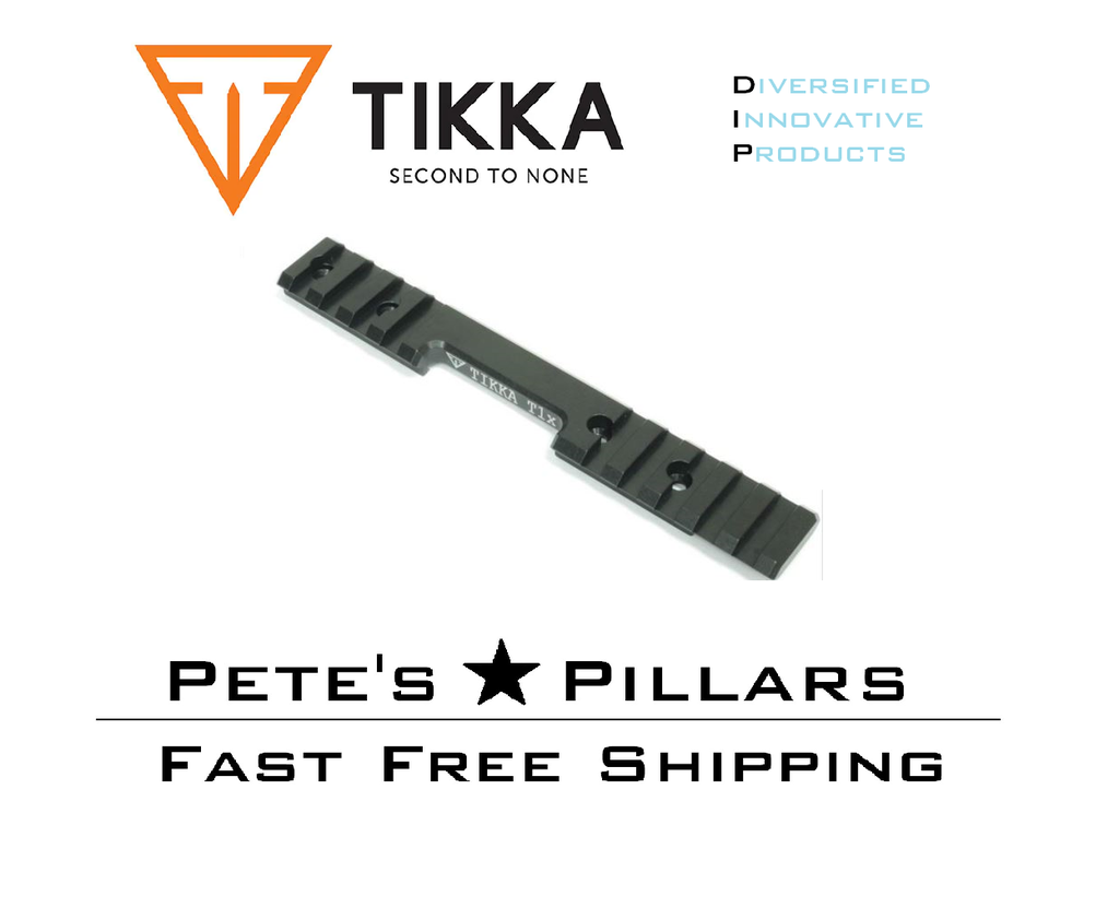 DIP DiProducts Sako Tikka T1X 25 MOA Scope Rail Base Mount Aluminum TIK17002