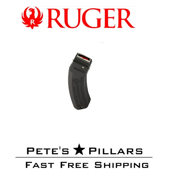 Ruger Magazine BX 15 22LR 15 Rounds Fits 10/22 Charger/Takedown Black BX15 90463
