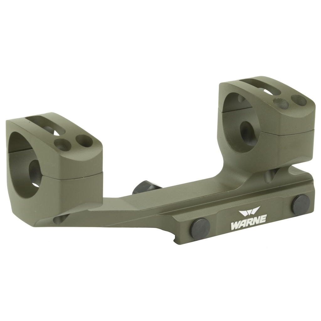 Warne Gen 2 Extended Skeletonized 1 inch MSR Mount, Mil-Spec OD Green XSKEL1OD