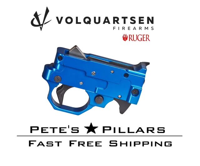 Volquartsen 1022 TG2000 Trigger Guard Assembly Ruger Charger 2lb Kidd- Blue