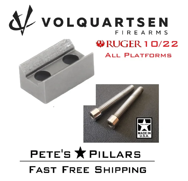Volquartsen Combo Ruger 10/22 Locking V-Block & Custom Machined Screws KIDD 1022