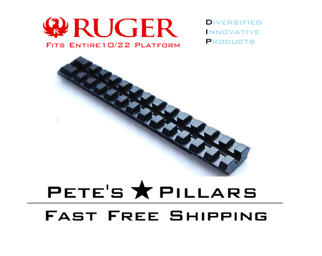 DIP DiProducts Ruger 10/22 Picatinny Scope Mount 1022 6061 RUG 11022B