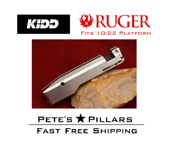 KIDD Ruger 10/22 CNC Bolt Assembly 22LR Charger Takedown 1022 Matte Silver