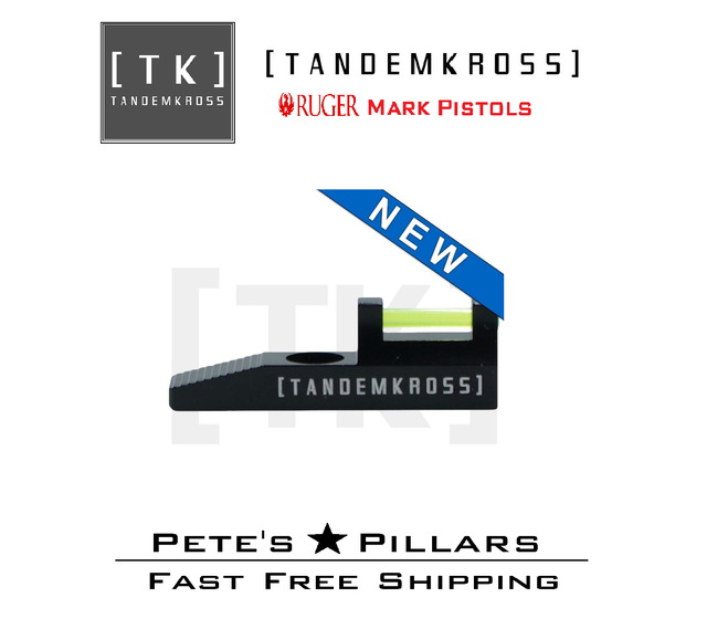 TandemKross Ruger Mark IV Mark 4 22/45 Fiber Optic Front Sight Kit TK26N0416BLK1