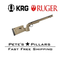 KRG Bravo Chassis Rimfire 10/22 Adjustable Chassis Stock FDE BRV-1022-FDE