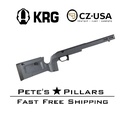 KRG Bravo Rimfire CZ 457 Adjustable Chassis Stock Grey BRV-CZ7-GRY