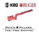 KRG Bravo Chassis Rimfire 10/22 Adjustable Chassis Stock Red BRV-1022-RED