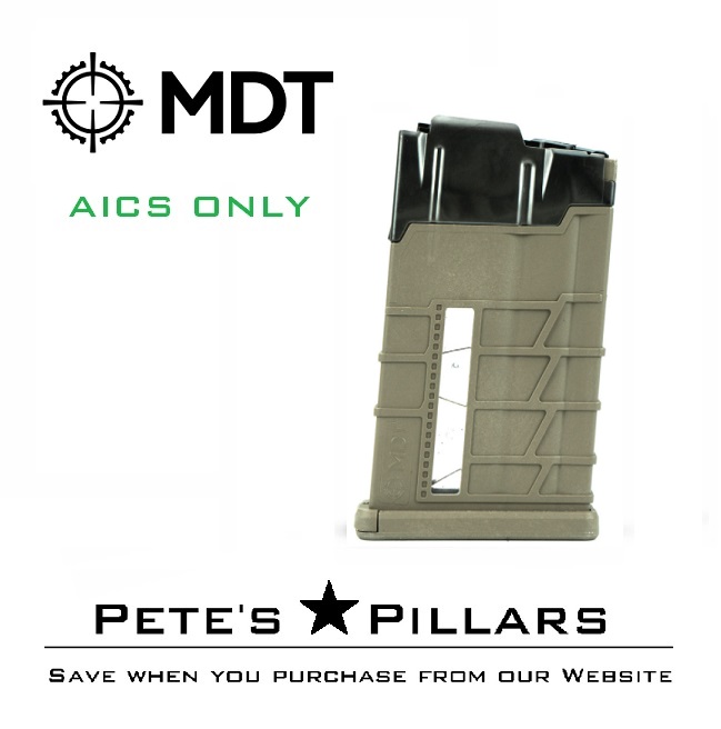 MDT AICS Magazine Poly/Metal Hybrid SA .308/6.5 10 Rd 103089-FDE