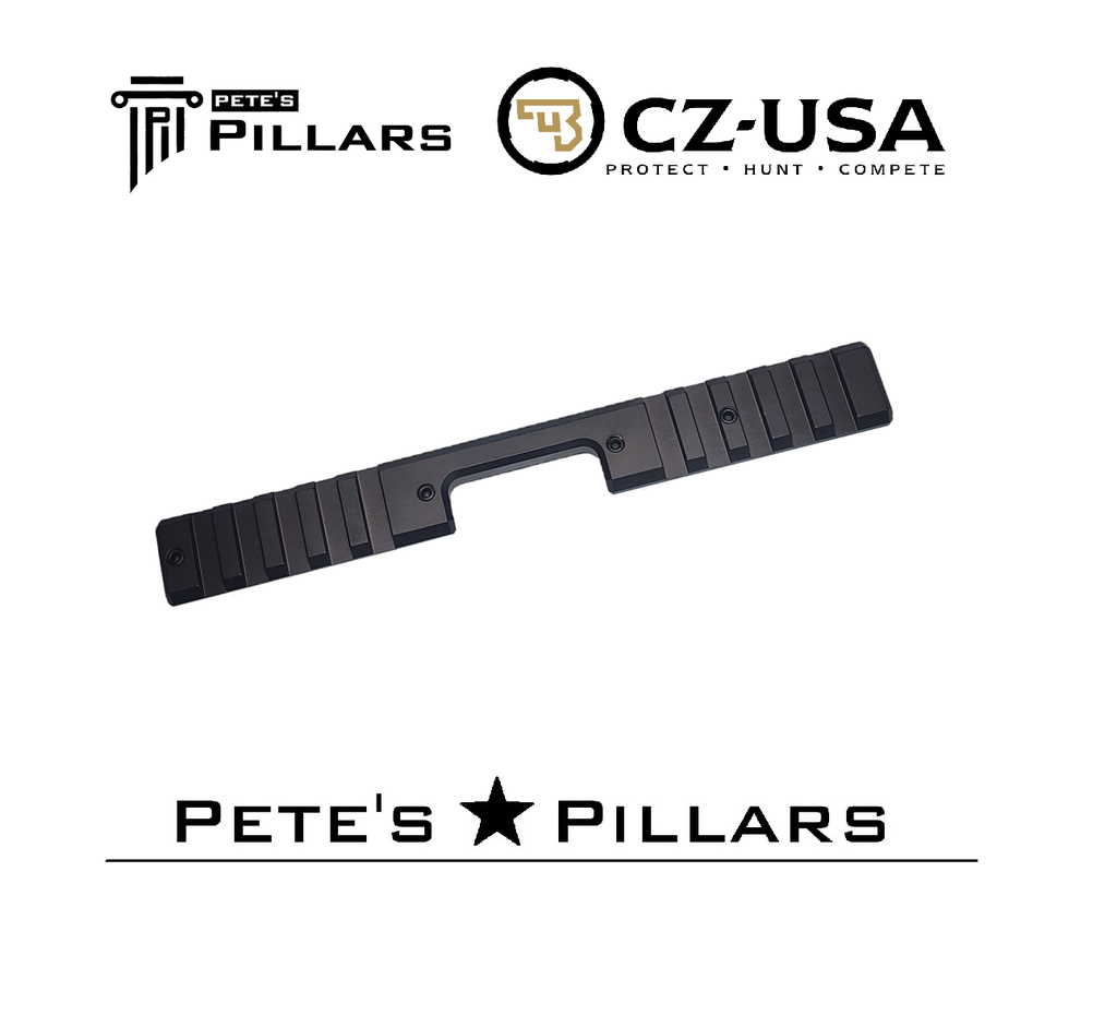 Pillar CZ 457 11mm Dovetail to Picatinny Scope Rail Base Mount 15 MOA PP45715