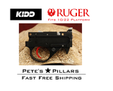 KIDD Ruger 10/22 Two Stage Trigger Unit Assembly Charger Takedown 1022 Silver