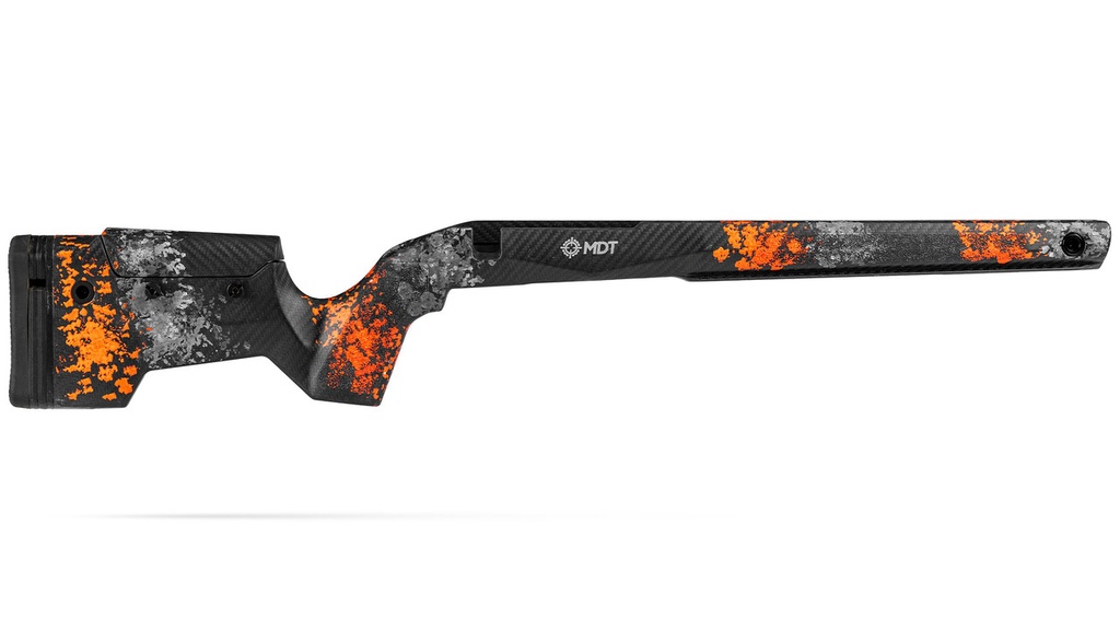 MDT Chassis MDT CRBN Remington 700 SA Rifle Stock Hunter Orange Grey 109559-HOG