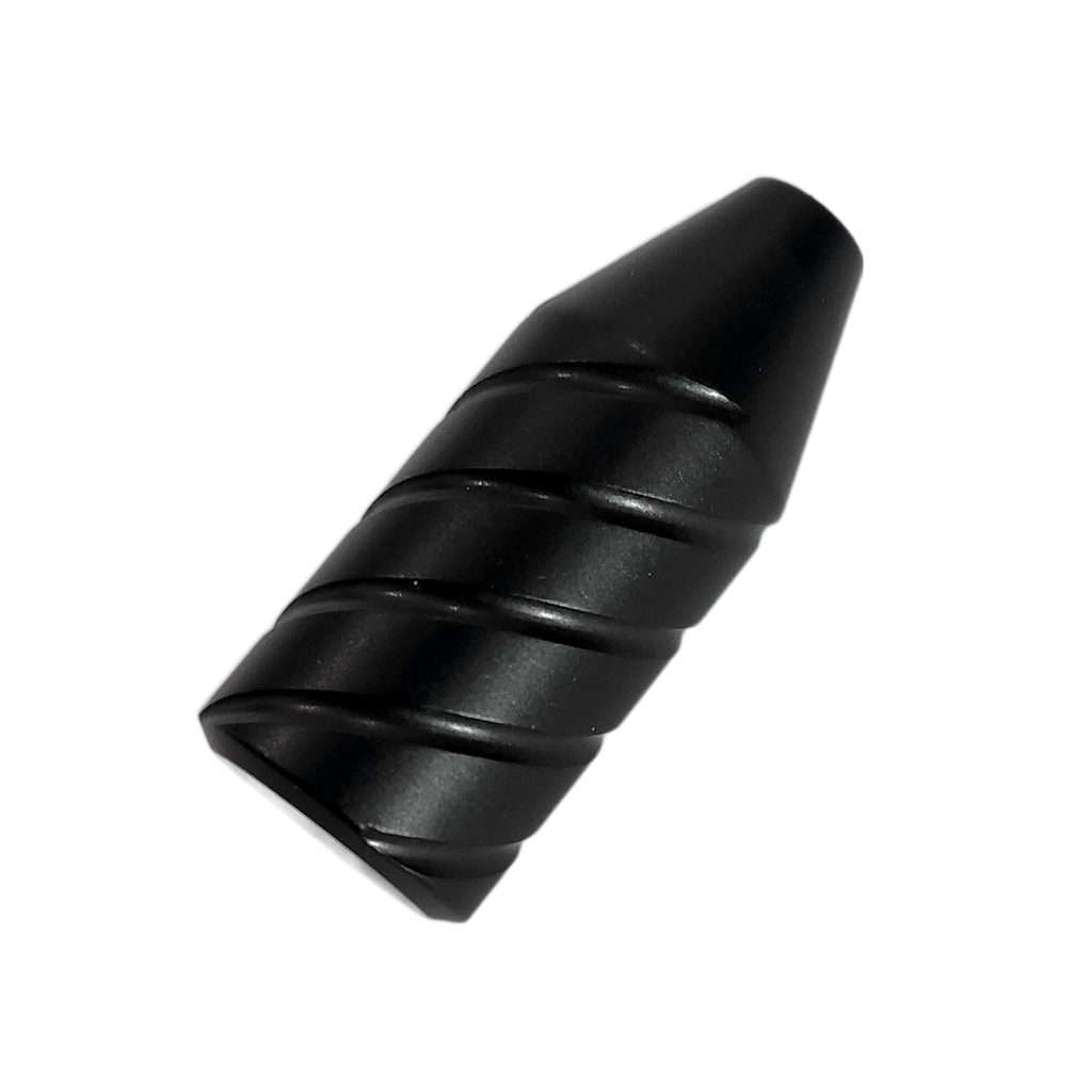 Pillar CZ 455 457 Slim Spiral Smooth Bolt Knob Billet Aluminum Black PP4TS