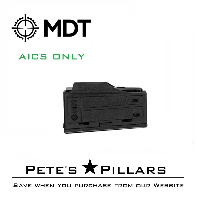 MDT Polymer Magazine - 3 Round AICS Pattern For .308 Win / 6.5 Creedmoor (105089-BLK)