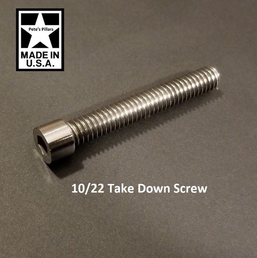 MTD Ruger 10/22 LEFT LONG Stainless MTD Chassis Screw, Fits KIDD, Volquartsen 