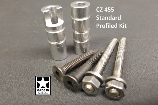 CZ 455 Profiled Pillar SLIM LINE DIY KIT Stock Bedding w/ Upgraded Action Screws