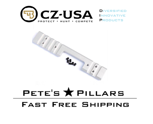[CZ19017S] DIP DiProducts CZ 452 453 455 11mm Dovetail Picatinny Mount Rail 25 MOA CZ19017S